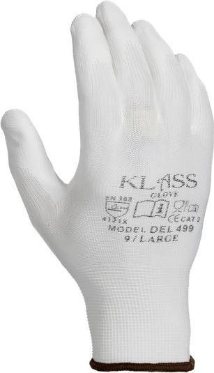 Produktbild RS PRO White PU coated polyester glove, 9 (9)