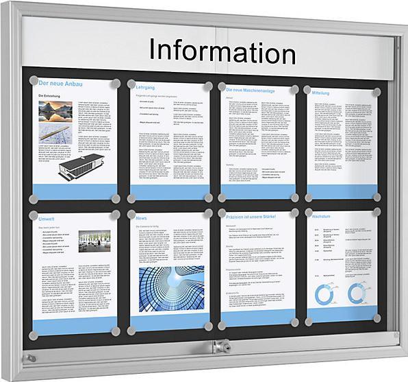 Actual product image Schaar-Design Sliding door showcase (Blackboard, 74.5 x 97.5 cm)