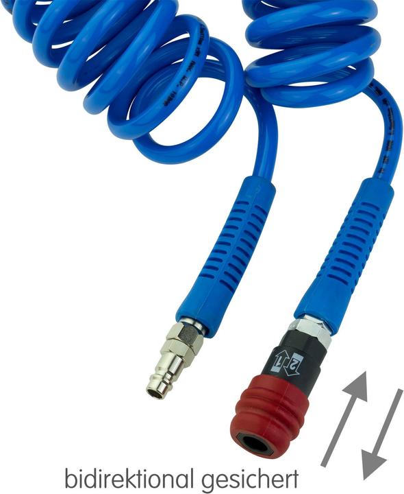 Actual product image Dema Compressed air spiral hose 9m / 8mm