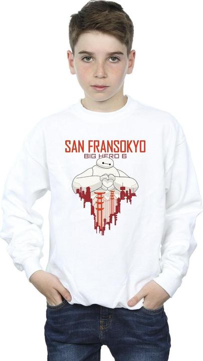 Produktbild Disney Big Hero 6 Baymax San Fransokyo Heart Sweatshirt Jungen (152, 158)