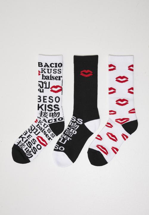 Produktbild Mister Tee Kiss Socks 3-Pack (3er Pack, 47 - 50)