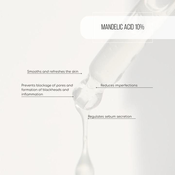 Actual product image Mohani Facial Smoothing Serum From Almond Acid 10% (30 ml)