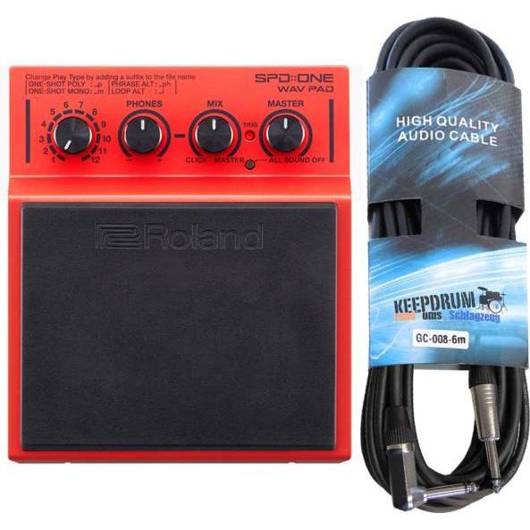 Thumbnail - Roland SPD One Wav Pad mit Klinkenkabel (E-Gitarre, Bass, Schlagzeug, Gitarre), Effektpedal, Schwarz