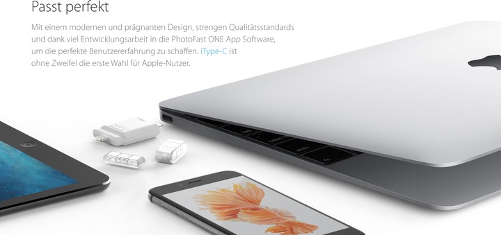 Actual product image PhotoFast iType-C (64 GB, USB-C, Micro USB, Lightning, USB 3.1)