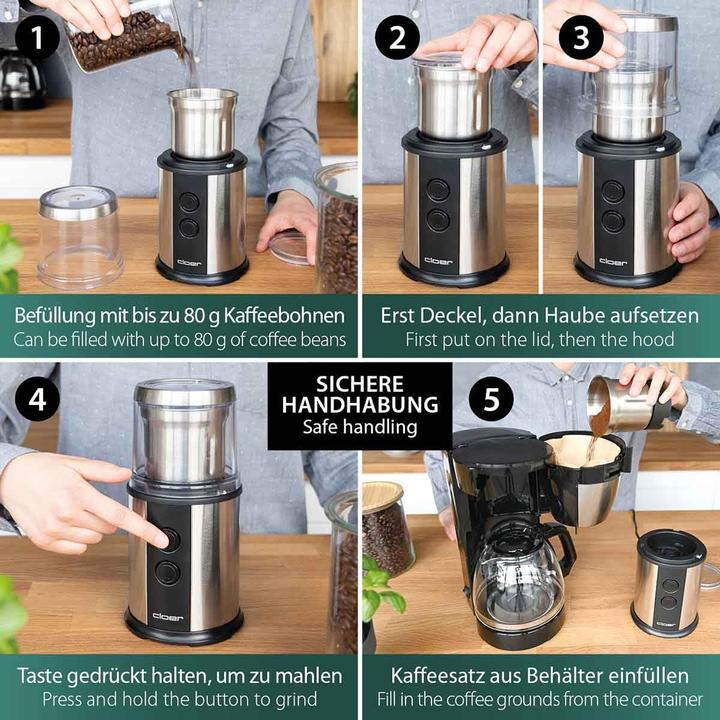 Produktbild Cloer Kaffee- und Gewürzmühle
