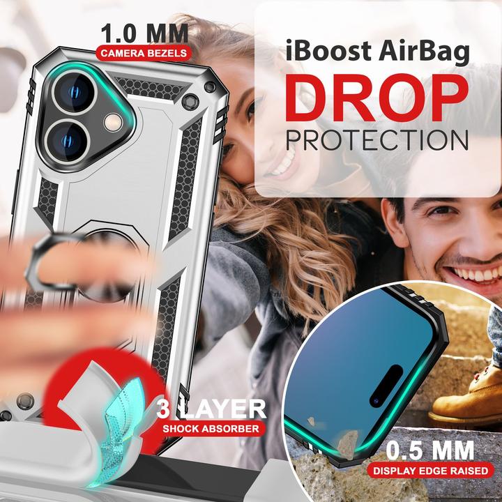 Immagine prodotto Nalia Coperchio ad anello antiurto in stile militare (Apple iPhone 16 Plus)