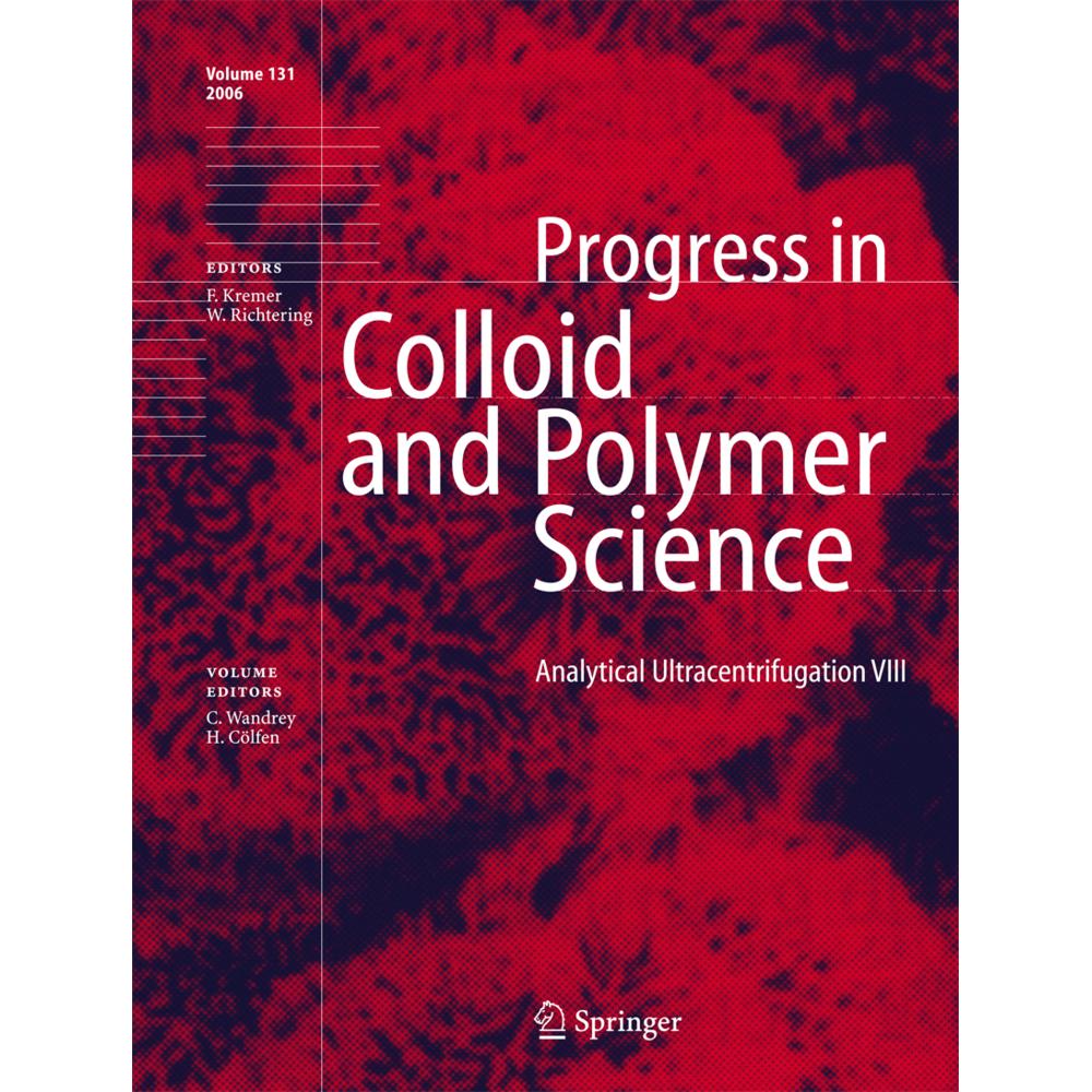 Analytical Ultracentrifugation VIII, Fachbücher von Christine Wandrey, Helmut Cölfen