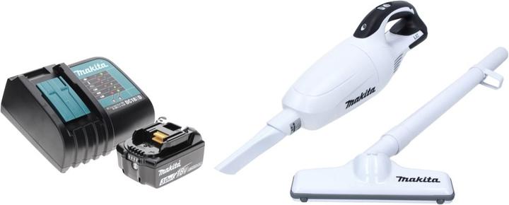 Produktbild Makita DCL 181 FSF1 W Akku Staubsauger 18 V Weiss + 1x Akku 3,0 Ah + Ladegerät