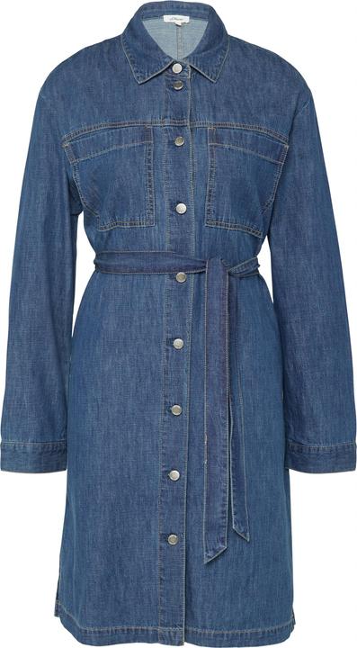 Produktbild S.Oliver Kleid Jeans-Hemdkleid im Relaxed Fit mit Bindegürtel (44)