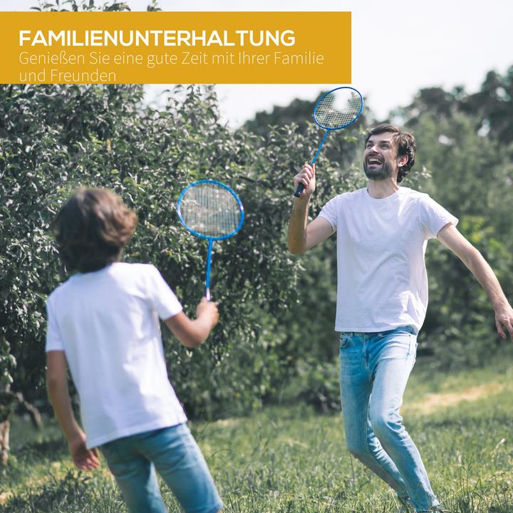 Produktbild Homcom Badmintonnetz mit 4 Schlägern