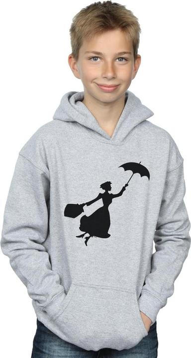 Immagine prodotto Disney Mary Poppins Flying Silhouette Felpa con Cappuccio Ragazzi (140, 146)
