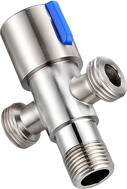 Produktbild Avizar 3-Wege Absperrventil Messing verchromt