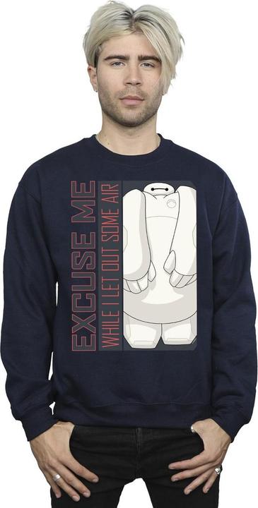 Actual product image Disney Mens Big Hero 6 Baymax Excuse Me Some Air Sweatshirt (5XL)
