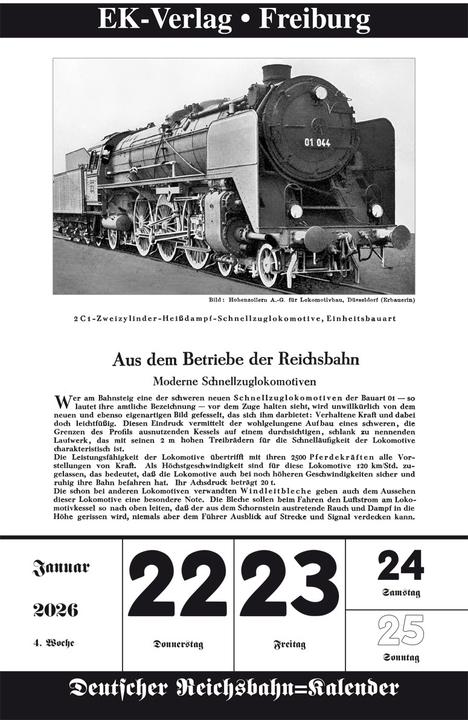 Produktbild DeutscherReichsbahnKalender2026