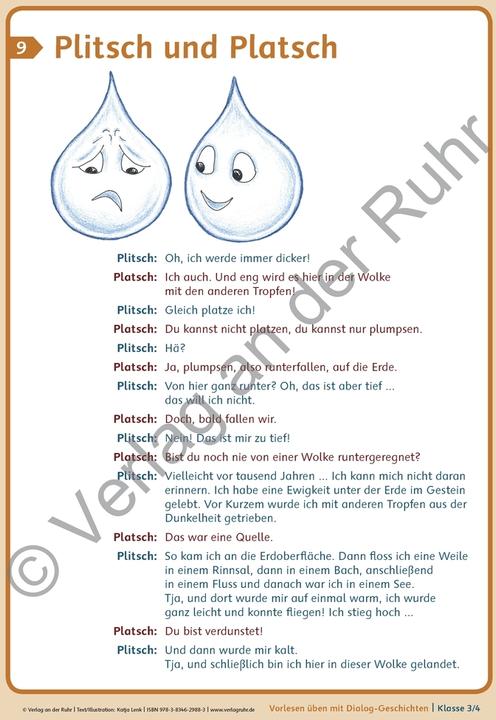 Produktbild Vorlesen üben mit Dialog-Geschichten Klasse 3/4. Textkarten (Deutsch, Katja Lenk, 2015)