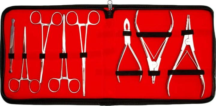 Produktbild Star Piercing 8-teiliges Piercing Werkzeugset (Nr. 1) (ohne Messing, Chirurgenstahl 316L)