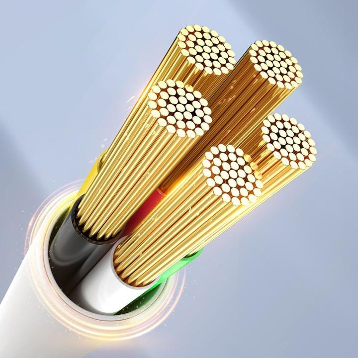 Actual product image Orico Cable CDX 60W 3A Power Delivery USB-C - USB-C 1m Cable - White (1 m, USB 2.0, 60 W)