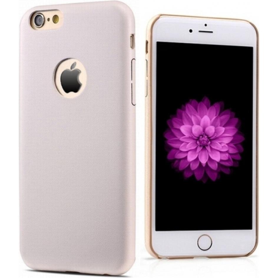 G-Case Ultrathin dünne Leder Hülle für iPhone 6S Plus (Apple iPhone 6), Smartphone Hülle, Beige