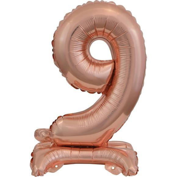 Amscan Folienballon Mini Zahl 9 rose