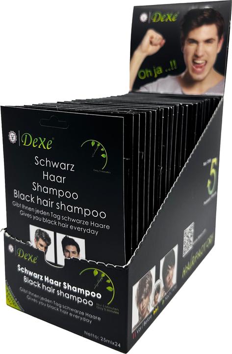 Actual product image Dexe Schwarzes Haarshampoo (600 ml, Liquid shampoo)