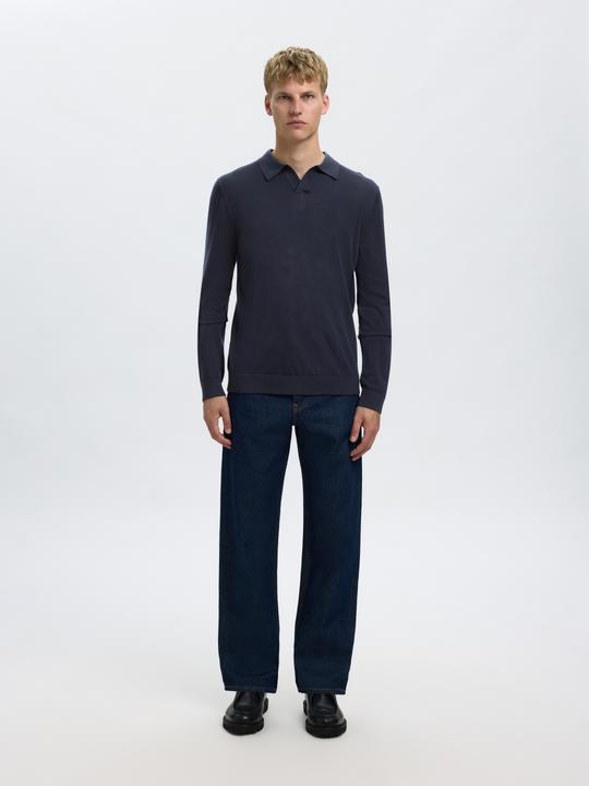 Actual product image Selected Homme 100% Merinowoll Polohemd aus Strick (S)