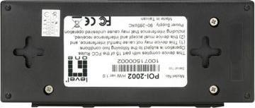 Produktbild LevelOne POI-2002 PoE-Adapter Fast Ethernet 52V (802.3af (PoE), 15.40 W)