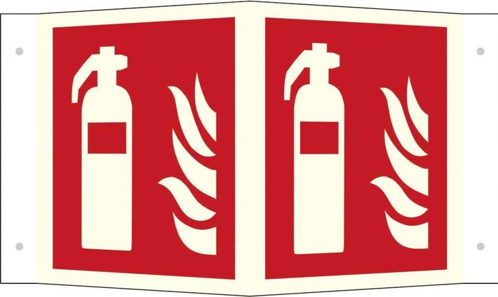 Produktbild SafetyMarking Brandschutzschild "Feuerlöscher" quadratisch 26,0 x 15,0 cm