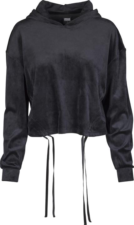 Image du produit Urban Classics Ladies Short Velvet Gathered Hoody (S)