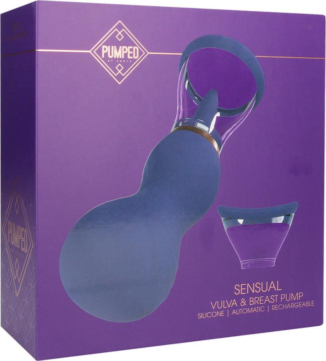 Shots Sensual - Rechargeable Vulva and Breast Pump - Purple