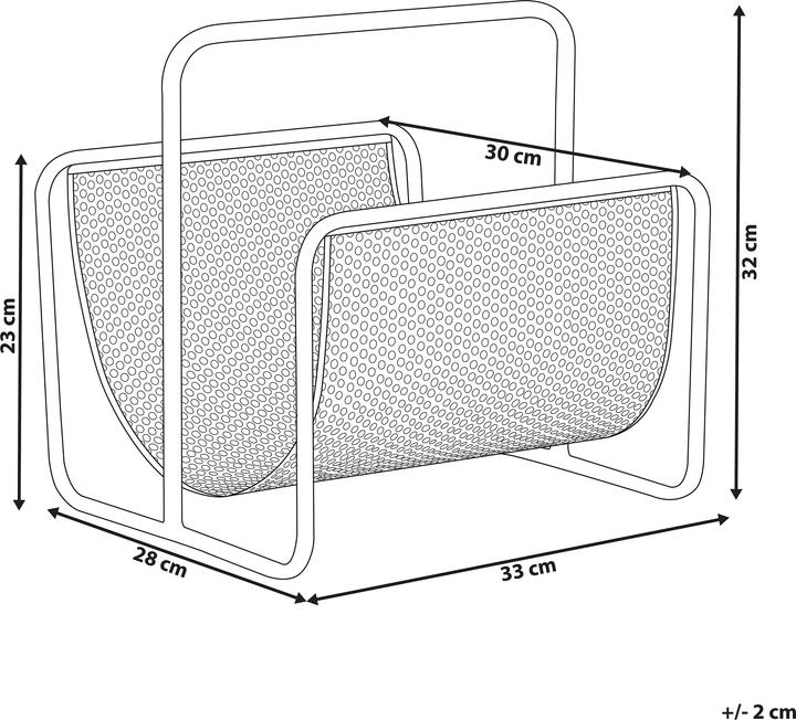 Actual product image Beliani Newspaper rack iron black BELA