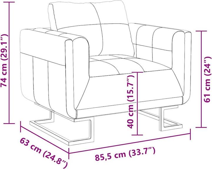 Actual product image vidaXL Sessel