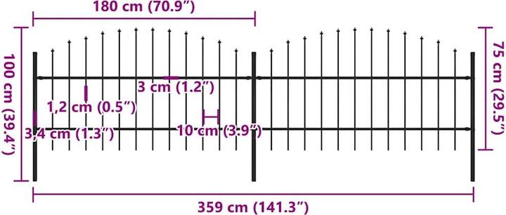 Produktbild vidaXL Zaun