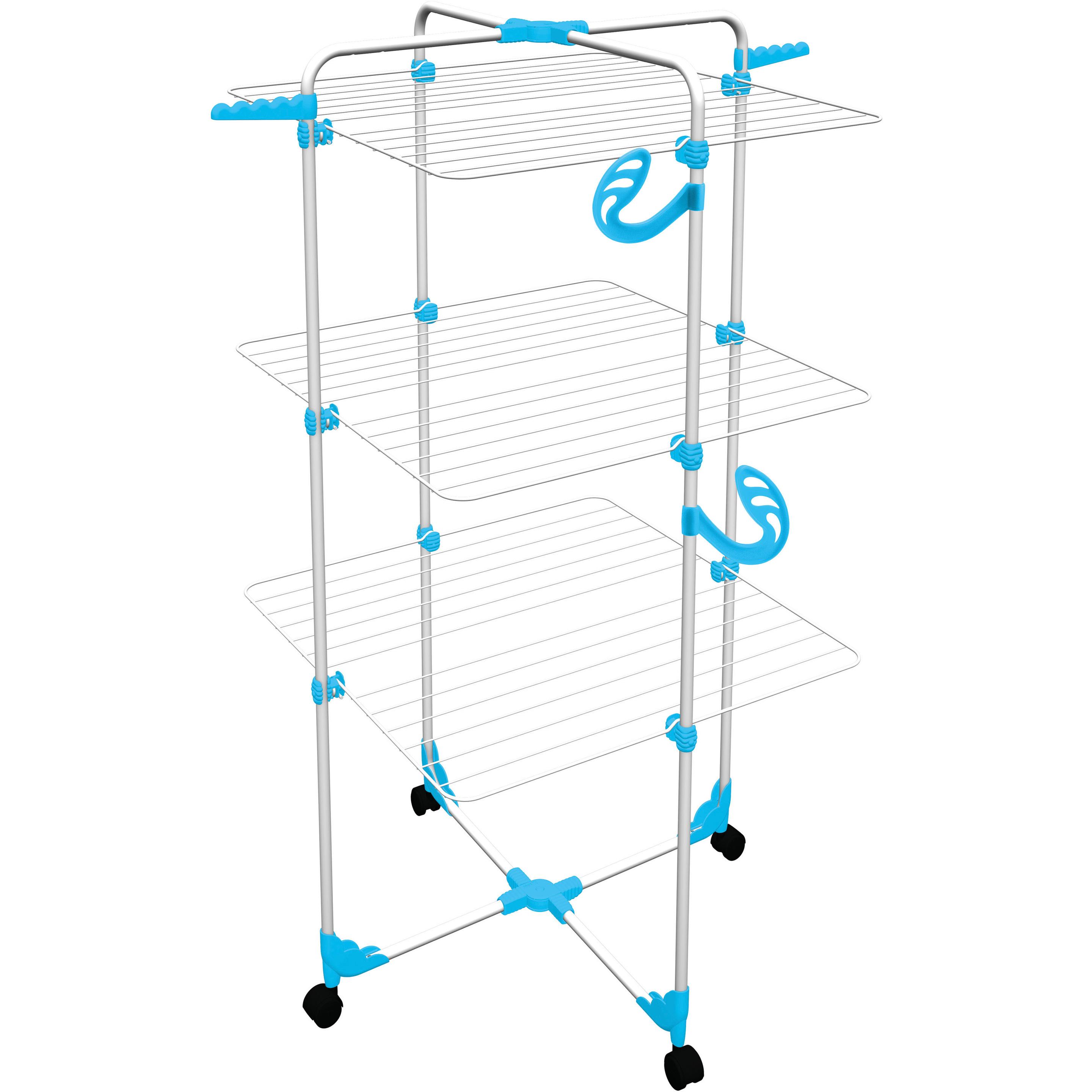 Gimi Modular 3 Color, Wäscheständer, Weiss, Blau