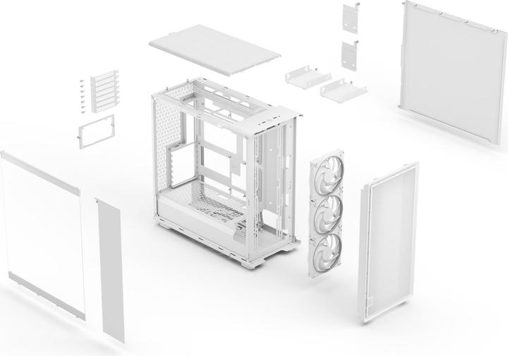 Produktbild Fractal Epoch XL White TG RGB Clear tint (weiss) (ATX, E-ATX, mATX, Mini-ITX)