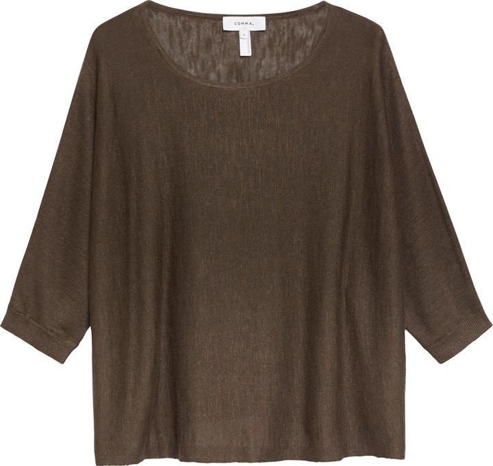 Produktbild Comma Lockerer Feinstrickpullover aus Leinenmix (XL)