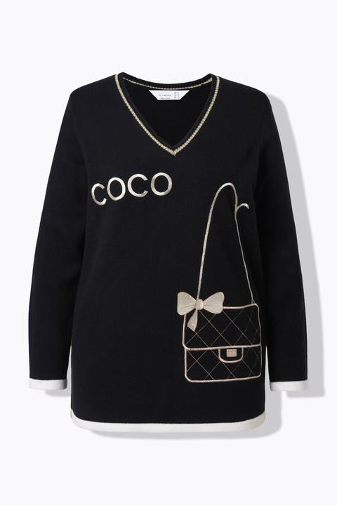 Image du produit Miamoda Pull avec broderie Coco, coupe Comfort Fit (58)