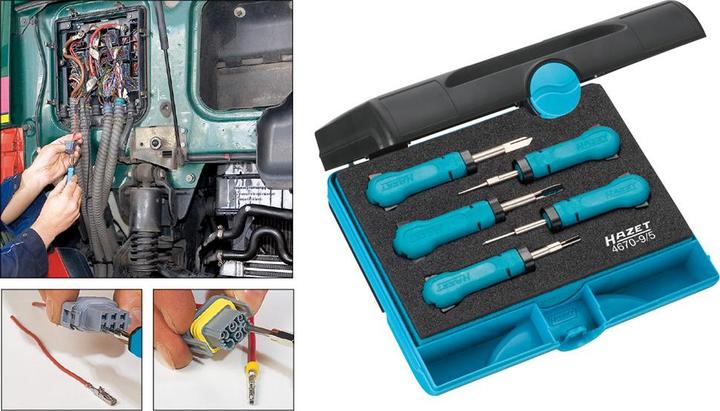 Image du produit HAZET Assortiment de déconnecteurs de câbles 4670-9/5 ∙ Nombre d'outils : 5