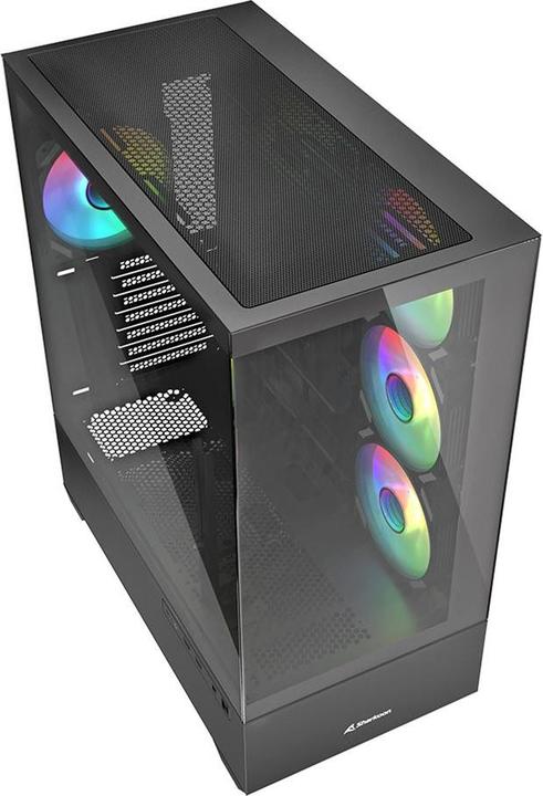 Produktbild Sharkoon AK6 RGB Black ATX (schwarz) (ATX, mATX, Mini-ATX)
