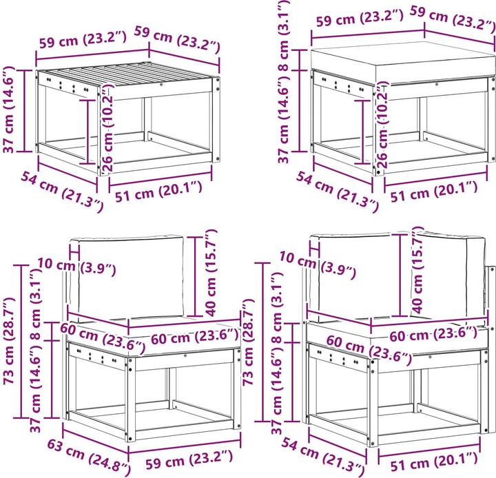 Produktbild vidaXL Sofa Set