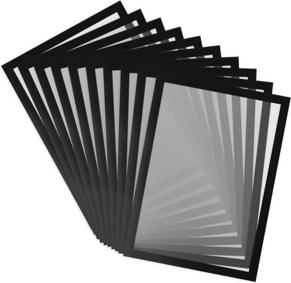 Produktbild Tarifold Magnetschild Magneto Solo Pro 195237 A4 sw 10 St./Pack.
