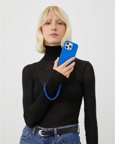Actual product image iDeal Of Sweden Designer Silicone Cover Cobalt Blue (Apple iPhone 15 Plus)