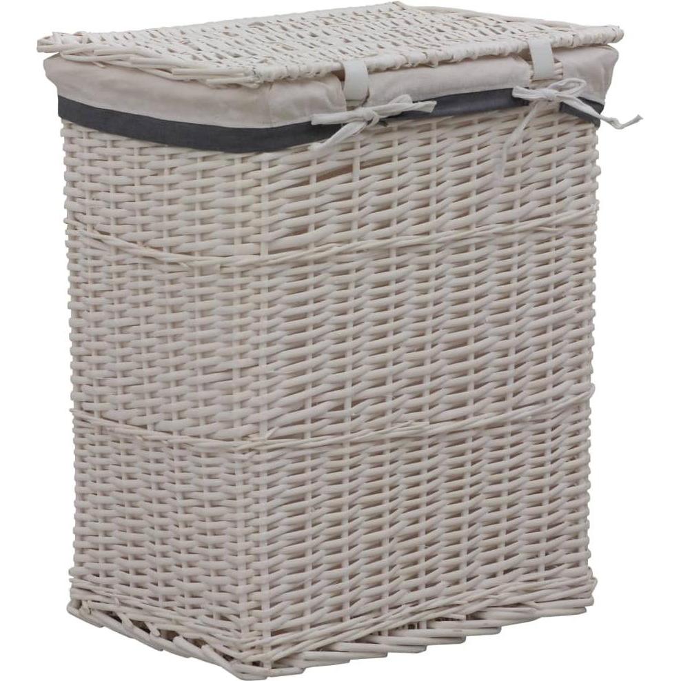 Vidaxl Weiss Wäschekorb, Wäschekorb