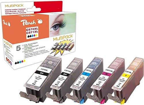 Productafbeelding Peach Spar Pack inktcartridges compatibel met Canon PGI-570XL, CLI-571XL (M, C, Y, BK)