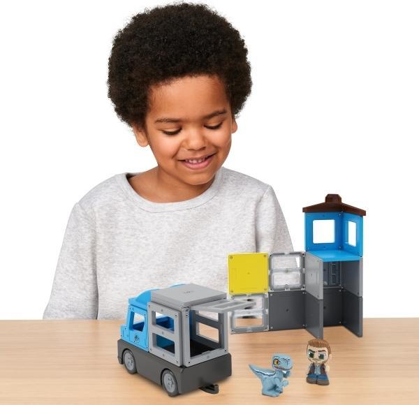 Productafbeelding TileTown Tegelstad - Jurassic World Dino Rescue, magnetische bouwset (90313)