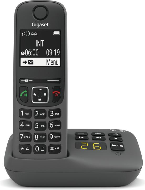 Produktbild Gigaset AE690A Schnurlostelefon mit Anrufbeantworter anthrazit