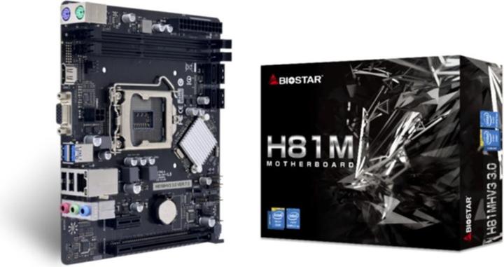 Produktbild Biostar Motherboard H81MHV3 3.0 (LGA 1150, Intel H81, mATX)
