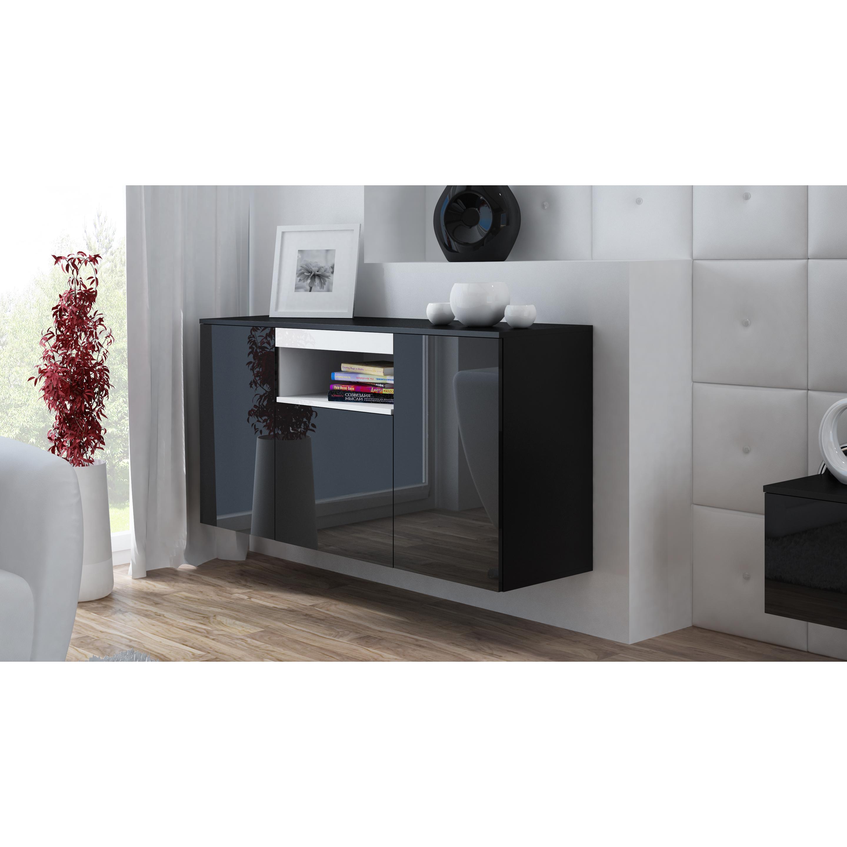 Thumbnail - Cama, Kommode + Sideboard, K VIVA CZ/CZ+BI Wohnzimmer-Sideboard 3 Tür(en) (150 x 45 x 80 cm)