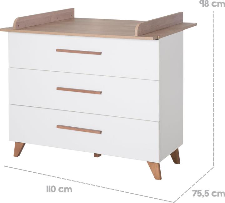Image du produit Roba Ensemble pour chambre d'enfant Ole (Armoires pour enfant, Lit de bébé, Unité de changement)