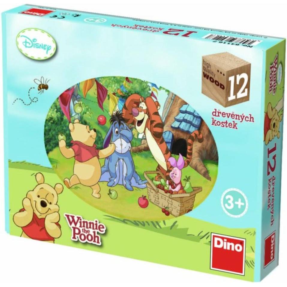 Dino Winnie the Pooh Bildwürfel, 12 Würfel (12 Teile)
