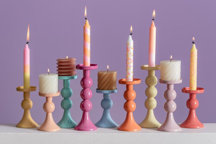 Actual product image present time Candle Holder Funky Medium